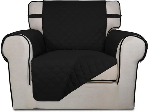 Vista 190 de PureFit - Funda de sofá acolchada reversible, protector de muebles impermeable, funda de sofá lavable con espuma antideslizante y correas elásticas