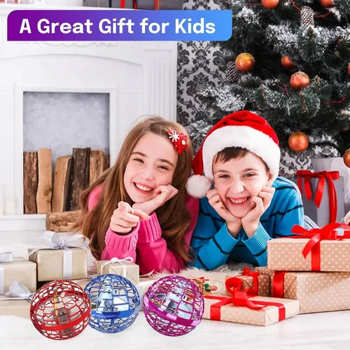 Vista 5 de Fly Orb Hover Ball Pelota Flotante Boomerang Spinner Drone Balls - Juguetes Geniales Regalos para Niños y Niñas de 6-15 Años (Azul) (Azul_01)