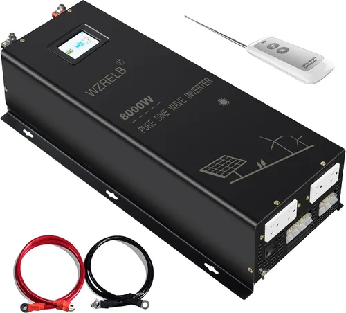 Vista 14 de Inversor de onda sinusoidal pura de 6000W 36V, 36 voltios DC a CA 120V 240V inversor de potencia de fase dividida, 2 terminales de cable de CA