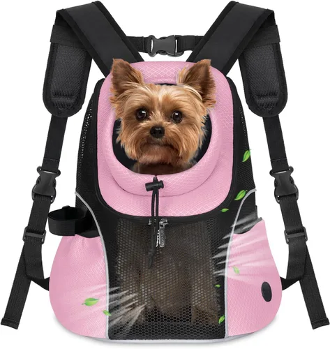 Vista 18 de WOYYHO Mochila portadora de perros para mascotas, mochila frontal