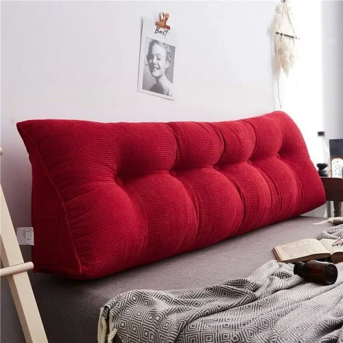 Vista 17 de Cojín triangular de cuña para respaldo de cama, almohada de apoyo de posicionamiento, almohada de lectura para sofá cama, oficina, almohadilla