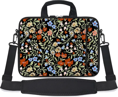 Vista 9 de RICHEN - Bolso bandolera de 10 pulgadas con asa, funda para laptops, notebooks, tablets infantiles de 7 a 10.2 pulgadas
