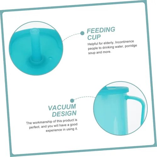 Vista 3 de Housoutil Taza antipaja para ancianos Disfagia Taza de paja Taza de alimentación líquida de dieta para adultos