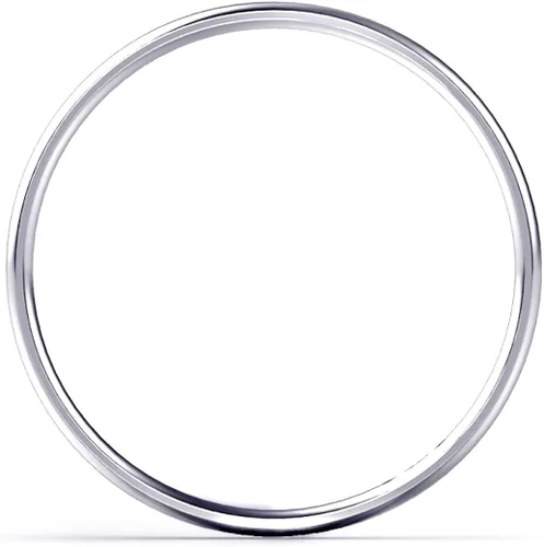 Vista 5 de Anillo de alianza de boda de 10 mm en blanco amarillo oro rosa de 2 mm