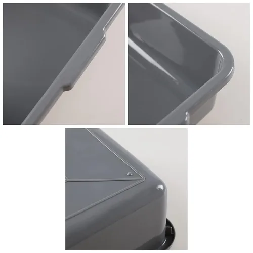 Vista 3 de 4 paquetes de 8 L caja de autobús comercial de plástico, pequeña