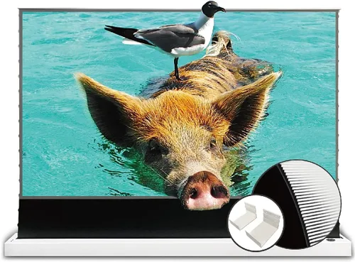 Vista 10 de VIVIDSTORM - Pantalla de proyector motorizada S PRO de 72 pulgadas, pantalla de proyector de aumento motorizado 4K UST ALR, sistema de hogar S PRO