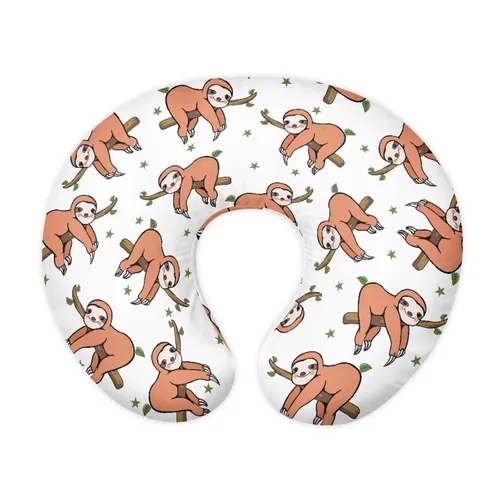 Vista 39 de Forchrinse Bee Daisy - Funda de almohada de lactancia elástica para bebé, fundas de lactancia extraíbles para almohada de lactancia, bonita funda