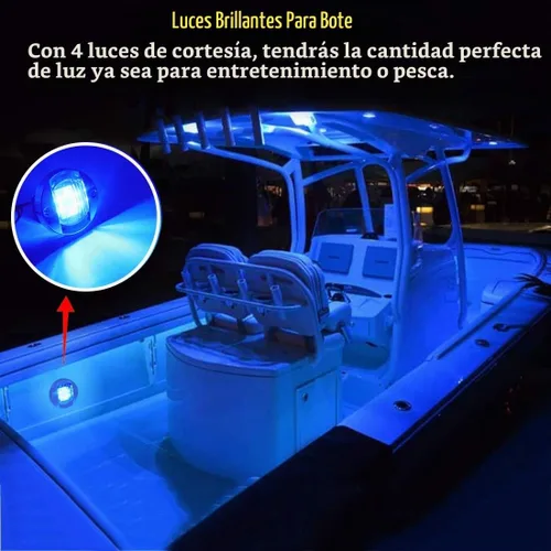 Vista 3 de Boaton Luces LED de pesca nocturna - Luces de cortesía, cubierta, navegación para barcos (Azul)