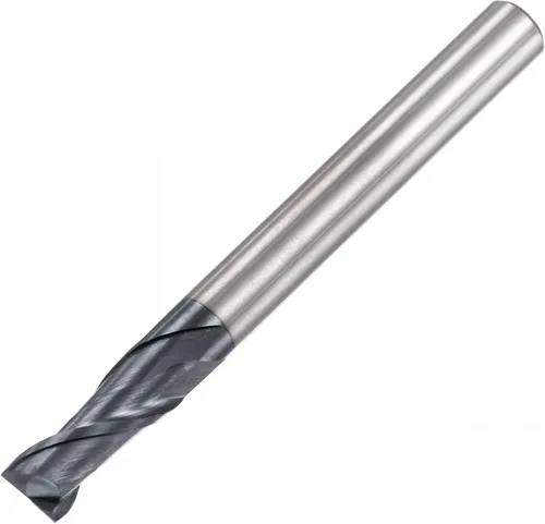 Vista 9 de uxcell Fresa de extremo de nariz cuadrada, punta de 0.039 in de diámetro de carburo sólido recubierto AlTiN Fresa CNC Fresa de 2 flautas en espiral