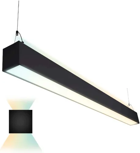 Vista 9 de Euri Lighting EUD4-50W103sw-S, Linkable 4FT DUAL CCT Lineal Up/Down Light, 50W, 6500lm, 3000K/4000K/5000K, 120-277V, Clasificación de humedad, 0-10V