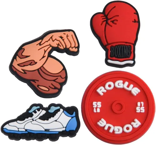 Vista 6 de WSPXX Lote de 30, 50, 100 piezas aleatorias de zapatos de pelota deportiva para zapatos y pulseras, regalos de fiesta