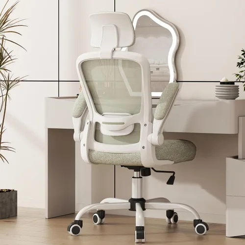 Vista 18 de Mimoglad Silla de Oficina, Silla de Escritorio Cómoda - Silla Ergonómica de Computadora de Respaldo Alto con Soporte Lumbar Ajustable