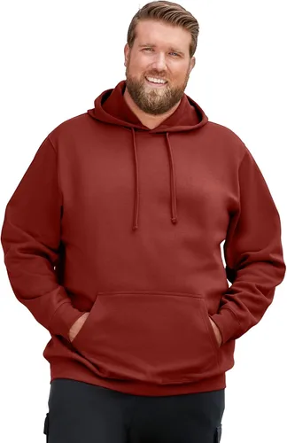 Vista 21 de KingSize Sudadera con capucha de forro polar grande y alta para hombre Negro