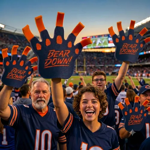Vista 3 de FOAM PARTY HATS: Deportes Mano de espuma Bear Down