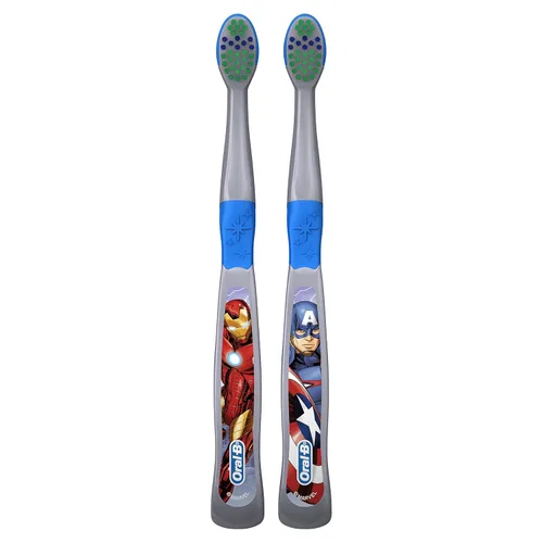 Vista 5 de Oral-B Pro-Health Stages Avengers Assemble Cepillo de dientes (suave) 5-7 años de edad, dos unidades.