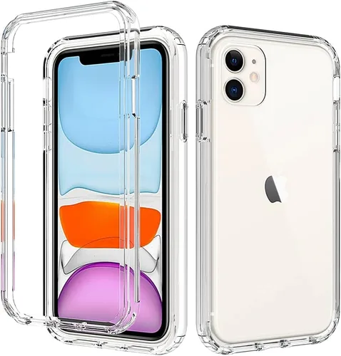 Vista 10 de Funda para iPod Touch 7, cristal transparente, no amarillea, resistente, suave, TPU de doble capa, resistente a prueba de golpes, funda transparente