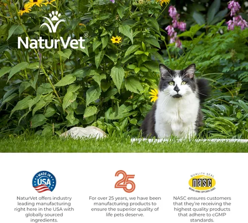 Vista 9 de NaturVet Aller-911 Allergy Aid Plus Antioxidantes para gatos - 60 masticables suaves Apoya el sistema inmunológico, la humedad de la piel