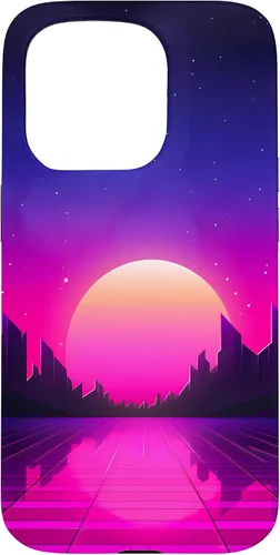 Vista 14 de Retrowave Vaporwave Synthwave 80s Style Case for iPhone 17