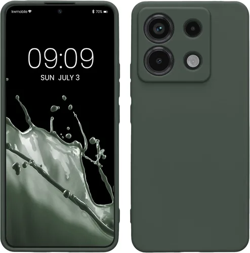 Vista 53 de kwmobile Funda compatible con Xiaomi Redmi Note 9S / 9 Pro / 9 Pro Max - Funda protectora de silicona TPU suave y delgada - Negro mate