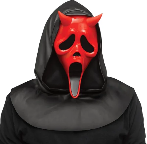 Vista 2 de Fun World Dead by Daylight Devil Face Máscara para adultos, estándar Multi