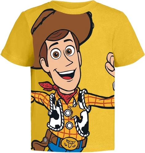 Vista 7 de Toy Story Pixar T-Shirts (3 Pack) Woody Buzz Lightyear & Rex - Toddlers to Kids
