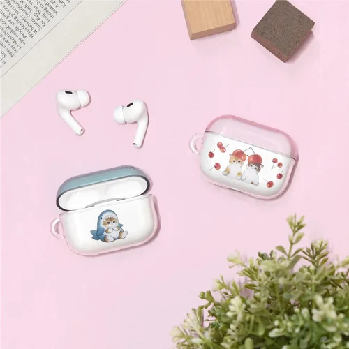 Vista 5 de Gourmandise MOFU-01B - Funda suave compatible con AirPods Pro (2ª generación), AirPods Pro