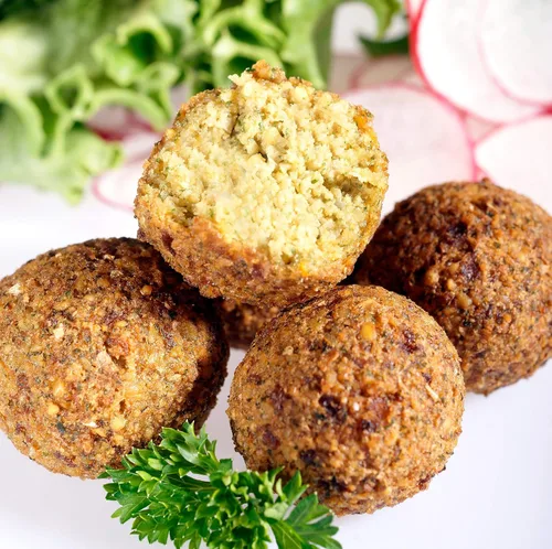 Vista 7 de Mezcla Falafel de elección de los restaurantes (22 libras. rinde 1,300 bolas o 168 hamburguesas)