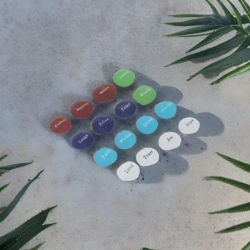 Vista 7 de 16 piedras inspiradoras, piedras zen, piedras de aliento, cristales curativos de corazón, piedras de preocupación, rocas para fiestas, piedras