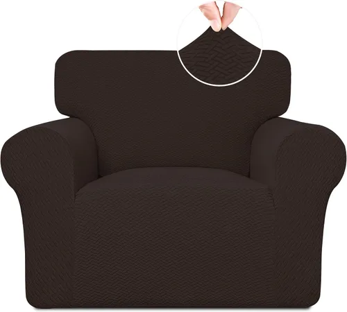 Vista 48 de Easy-Going Funda de sofá reclinable de jacquard elástico, suave de 4 piezas, con lazo elástico, protector de muebles lavable para niños, mascotas
