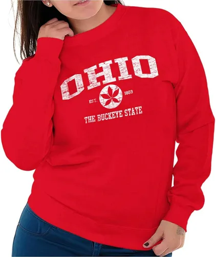 Vista 3 de Ohio Pride Hometown Orgullo OH Local Womens Crew Sudadera