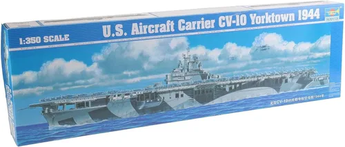 Vista 9 de Trumpeter 1/350 USS Lexington CV2 Kit de modelo de portaaviones Color moldeado