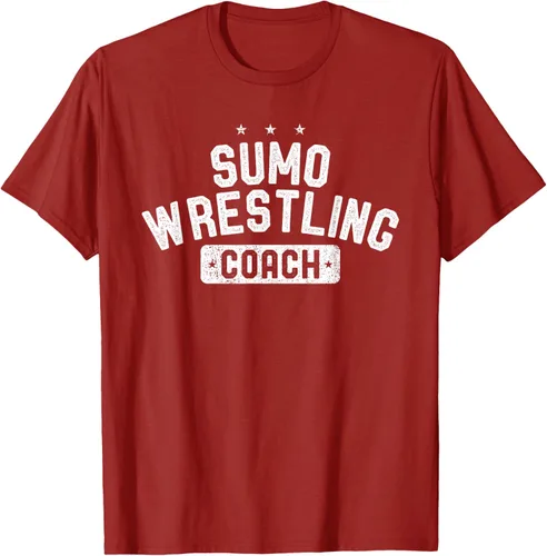 Vista 75 de Camiseta vintage de lucha libre Sumo Entrenador de lucha libre, Negro, S