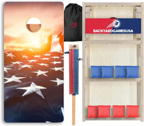 Vista 77 de CornholeGamesUSA Pro - Juego de tablas de Cornhole Fabricado en Estados Unidos Abedul báltico 3/4 Sin rebote Patas triples gruesas Dos 1