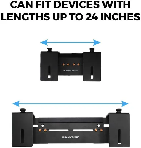 Vista 6 de HumanCentric Soporte de pared ajustable para dispositivo, caja de cable y soporte para módem, adaptador de pared ajustable para dispositivos