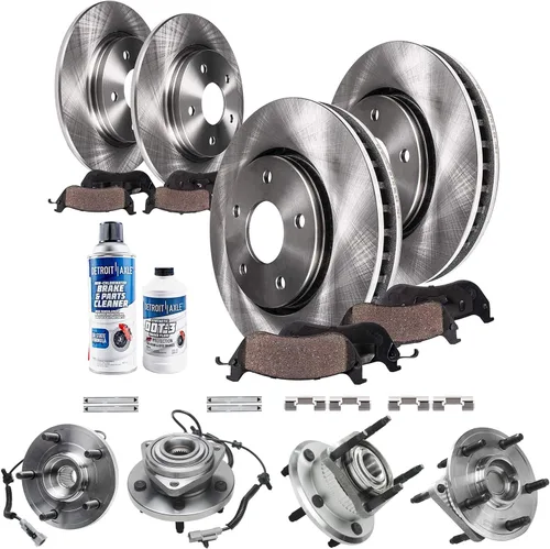 Vista 54 de Detroit Axle - Rotores de freno para Chrysler 200 2015 2016 2017, Rotores de freno de disco de reemplazo: 12.01" pulgadas delantero y 10.95