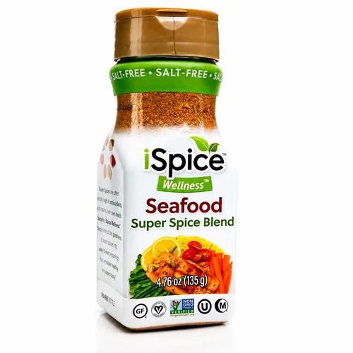 Vista 3 de iSpice Condimento sin sal, 100% libre de sodio, carne de res, pollo, salsa de carne, cerdo, verduras, ensalada y condimentos de mariscos