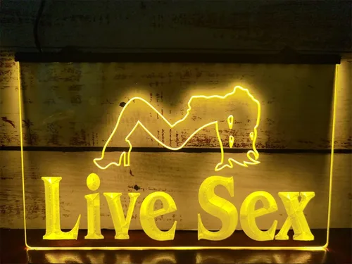 Vista 2 de Señales de neón de sexo en vivo con luces LED de neón sexy bailarina para bar, decoración de pared, decoración de pared, decoración de pared, Azul