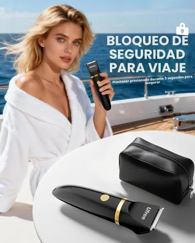 Vista 6 de Ufree Maquinillas de afeitar eléctricas 3 en 1 para mujer, regalos para mujeres Negro