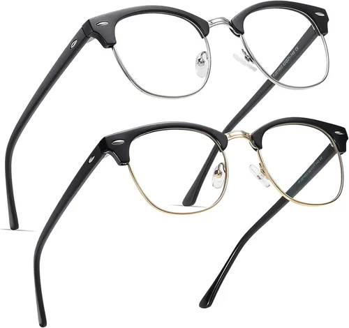Vista 15 de Perfectmiaoxuan - Gafas con bloqueo de luz azul, anteojos para computadora/juegos/pantalla para mujeres u hombres, anti luz azul y UV