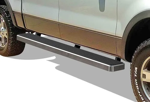 Vista 10 de APS (Estribo plateado) Estribos Nerf Bars escalones laterales compatibles con Ford F150 2004-2008 SuperCrew Cab