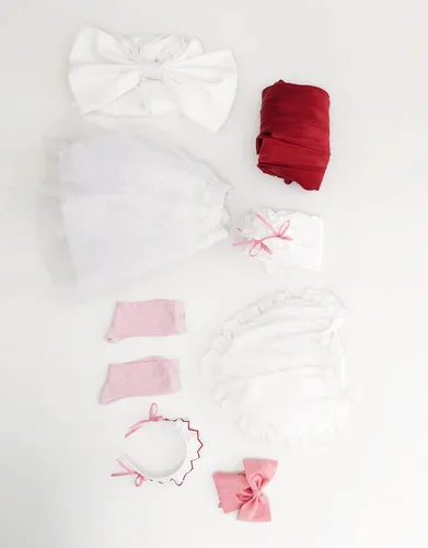 Vista 7 de miccostumes Disfraz de sirvienta Meow Meow para mujer disfraz de anime para cosplay con tocado