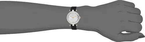 Vista 4 de Akribos XXIV AK1044 - Reloj de pulsera de piel con esfera grabada con diamantes para mujer en una hermosa caja de regalo, perfecto para el día