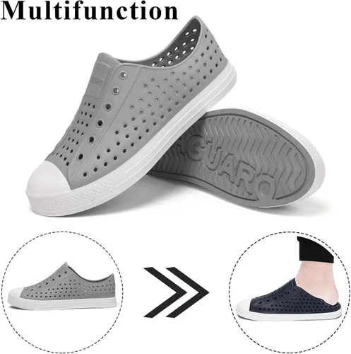 Vista 5 de SAGUARO Zapatos de agua transpirables para hombres y mujeres y niños, sandalias para playa, ligeras, de fácil postura, zuecos de jardín.
