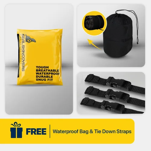 Vista 9 de Seal Skin Covers Funda para UTV de Servicio Pesado, Protección Impermeable y Resistente a la Intemperie para 2 Plazas Lado a Lado, Compatible
