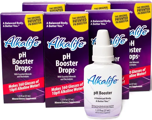 Vista 10 de Estimulante PH, Alkalife Alcalino, gotas, botella de 1.25 onzas, 1149343, 1 1.25 oz, Electrolytes, Minerals, Patented Formula, Neutralize Acid