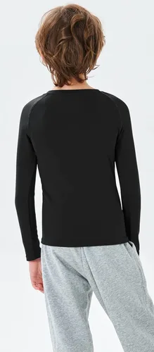 Vista 4 de MRIGNT 2 Pack Youth Boys Thermal Compression Shirt Long Sleeve Fleece Baselayer Soccer Baseball Running Base Layer Undershirt