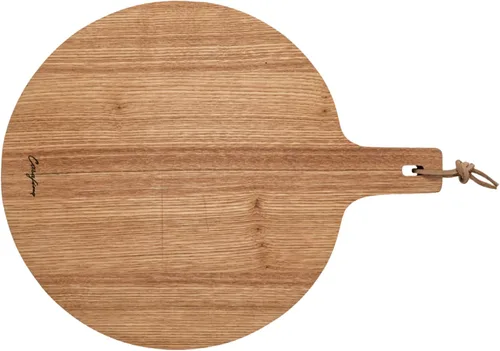 Vista 6 de Casafina Tabla de cortar y servir de 12 pulgadas con asa, colección Roble, madera, apto para microondas y lavavajillas, material de madera dura