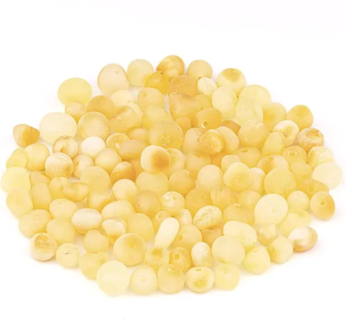 Vista 7 de Cuentas de ámbar estilo barroco, pulido y crudo, piedra báltica 100% natural, 0.197-0.236 in, suelta con agujeros perforados, varios colores - Amber