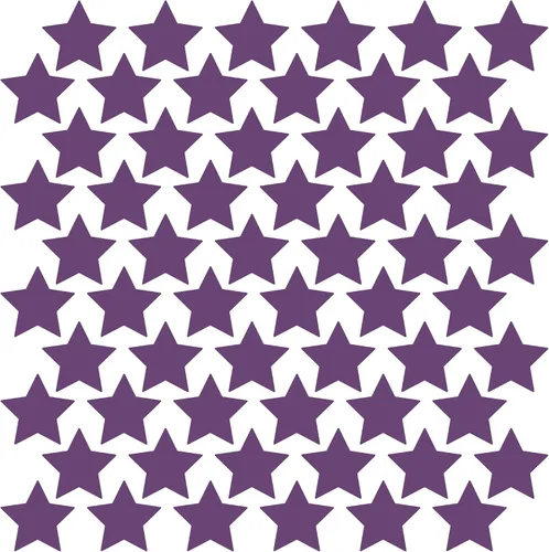 Vista 55 de LiteMark Calcomanías de vinilo mate extraíbles con diseño de estrella Blanco