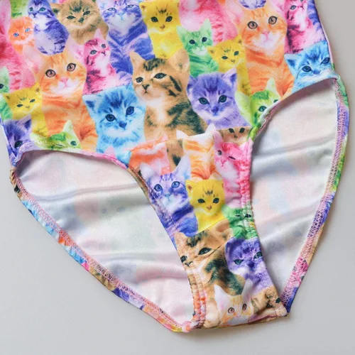 Vista 4 de Trajes de baño de una pieza para niñas con unicornio, sirena